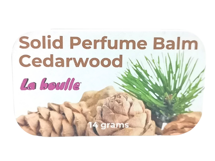 Cedarwood Solid Natural Perfume Balm