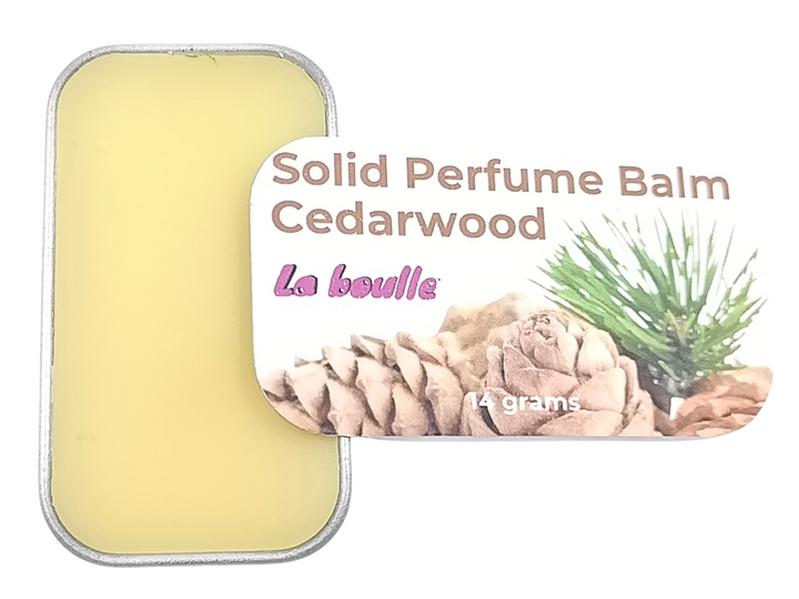 Cedarwood Solid Natural Perfume Balm