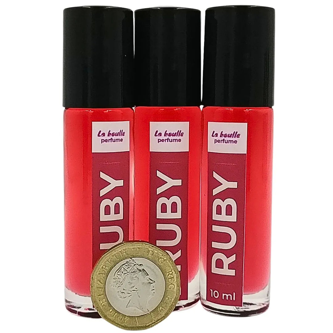 Ruby Roll-On Perfume – Fruity & Warm Pomegranate Scent – 10ml