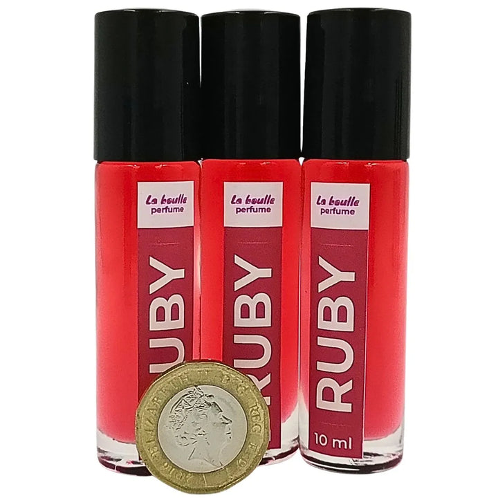 Ruby Roll-On Perfume – Fruity & Warm Pomegranate Scent – 10ml