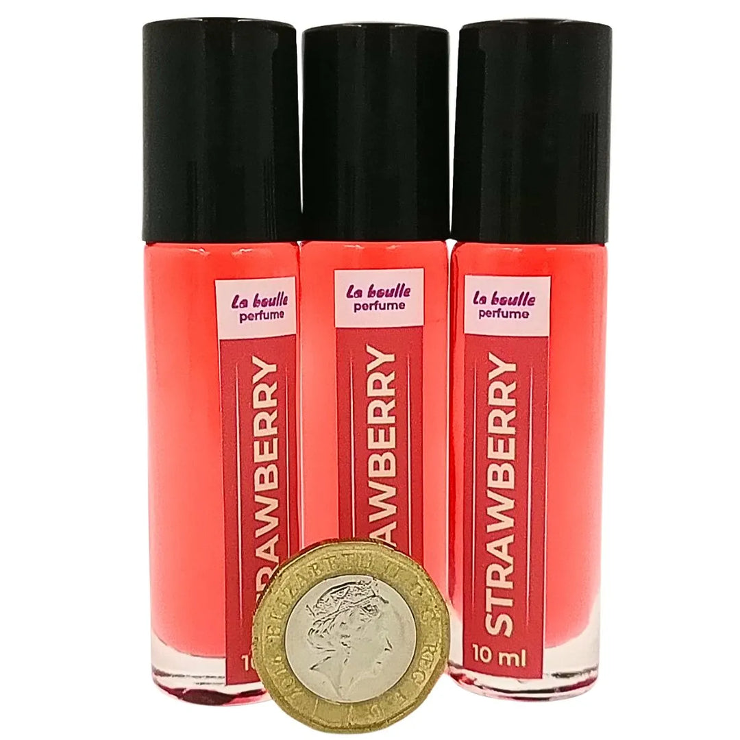 Strawberry Roll-On Perfume – Sweet Fruity Scent – 10ml