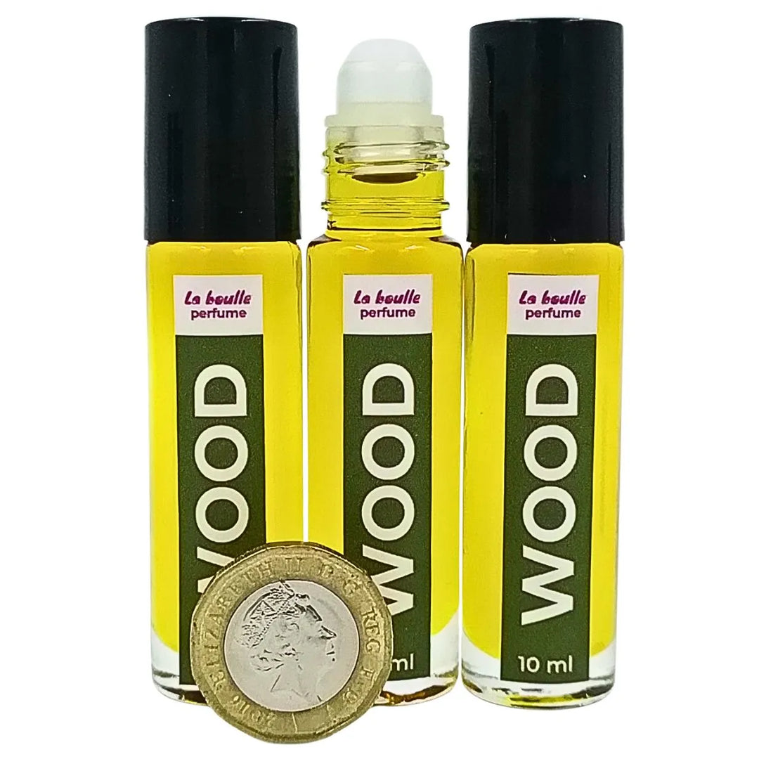Wood Roll-On Perfume – Fresh Woody & Spicy Scent – 10ml