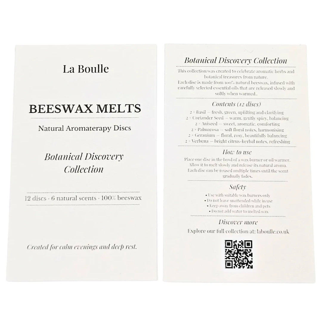 Botanical Discovery Wax Melt Gift Set – Natural Beeswax Aromatherapy Discs