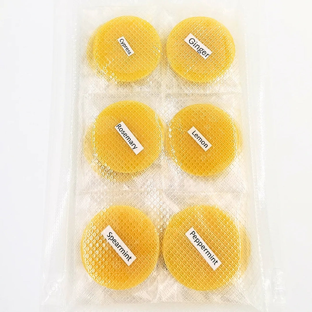 Focus & Energy Wax Melt Gift Set – Natural Beeswax Aromatherapy Discs