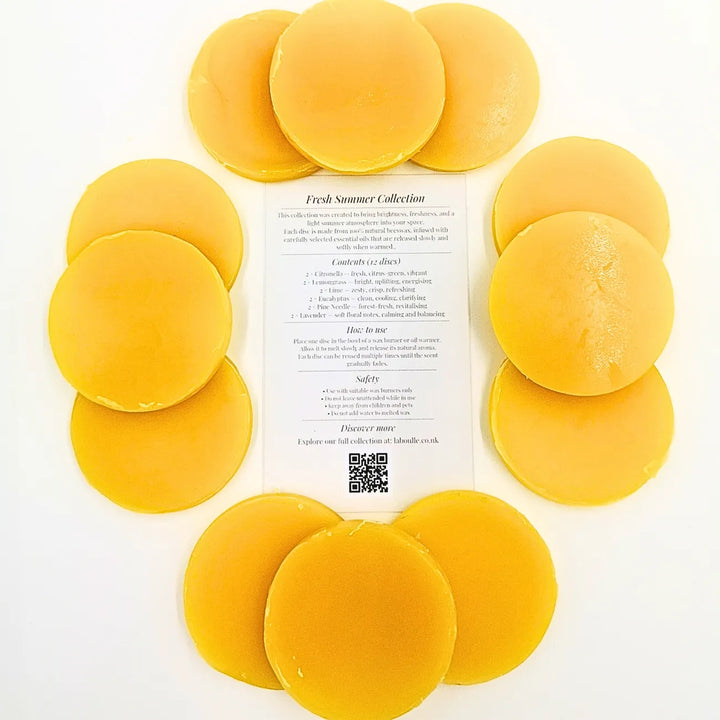 Fresh Summer Wax Melt Gift Set – Natural Beeswax Aromatherapy Discs
