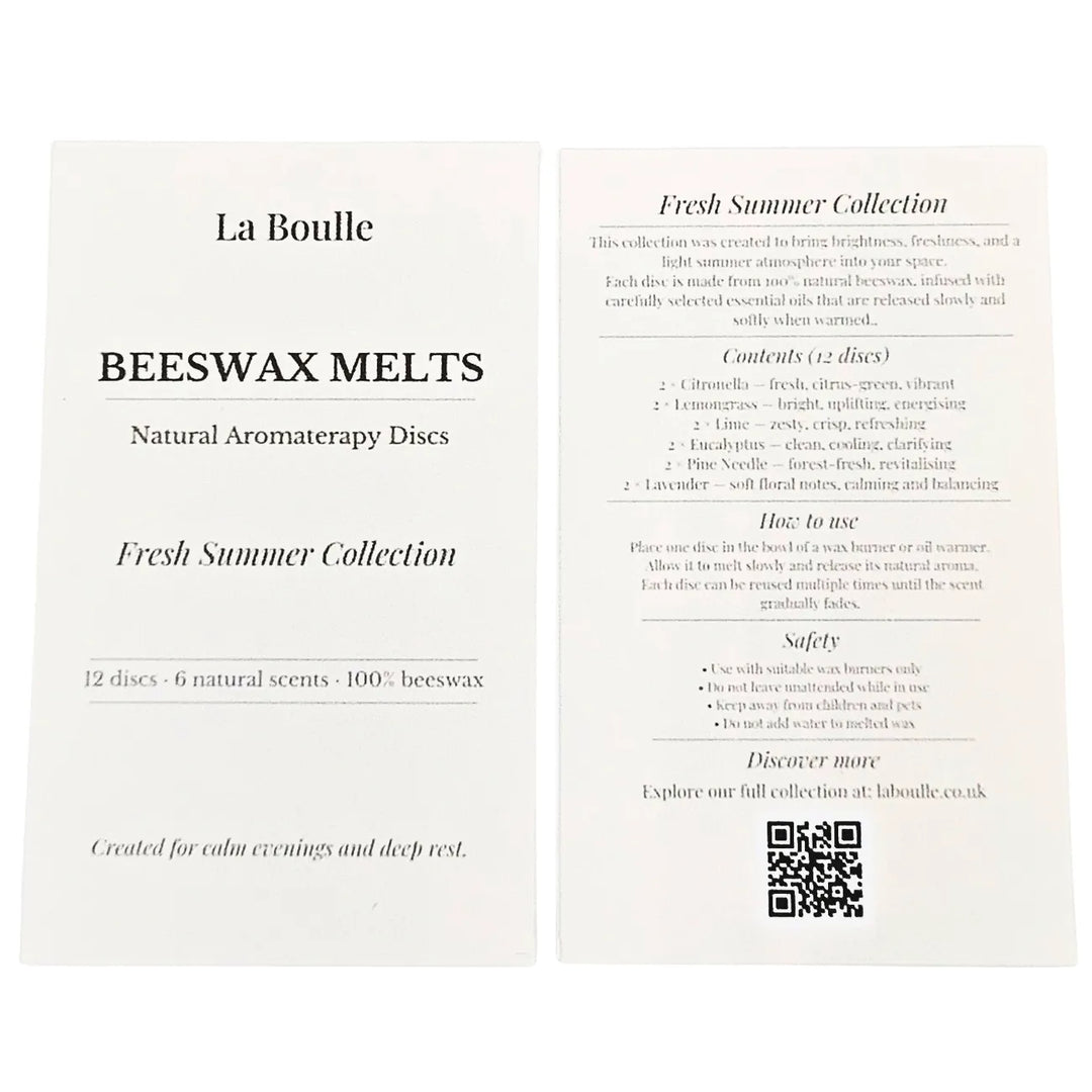 Fresh Summer Wax Melt Gift Set – Natural Beeswax Aromatherapy Discs