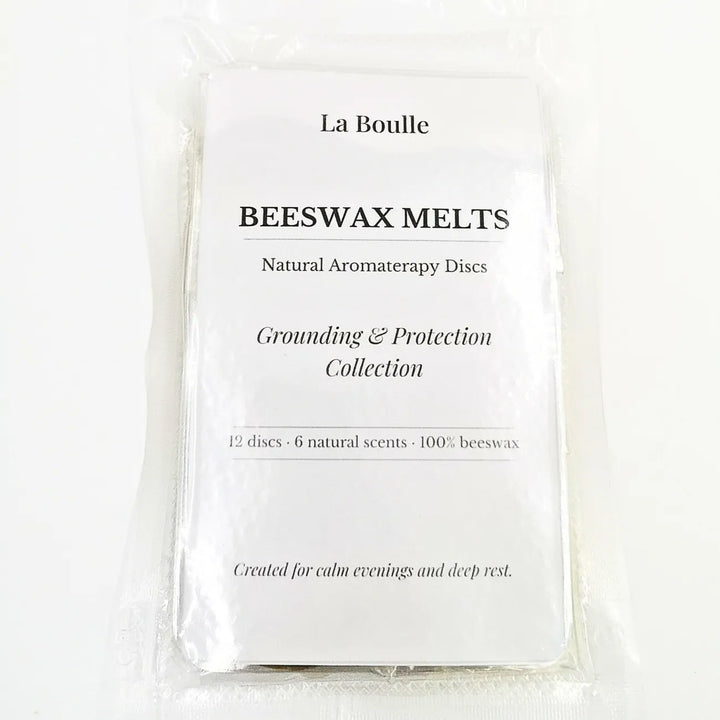 Grounding & Protection Wax Melt Gift Set – Natural Beeswax Aromatherapy Discs