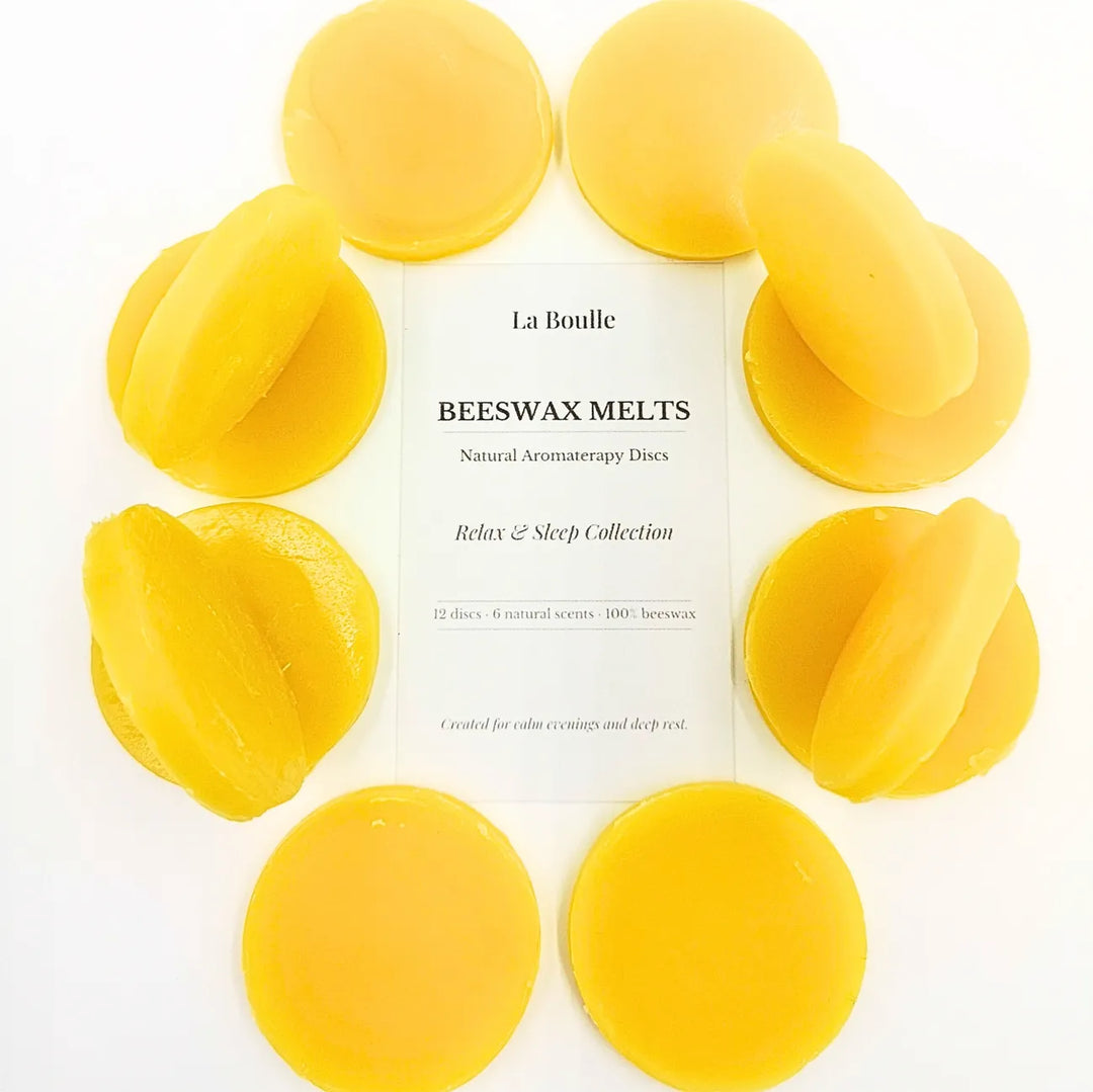 Relax & Sleep Wax Melt Gift Set – Natural Beeswax Aromatherapy Discs