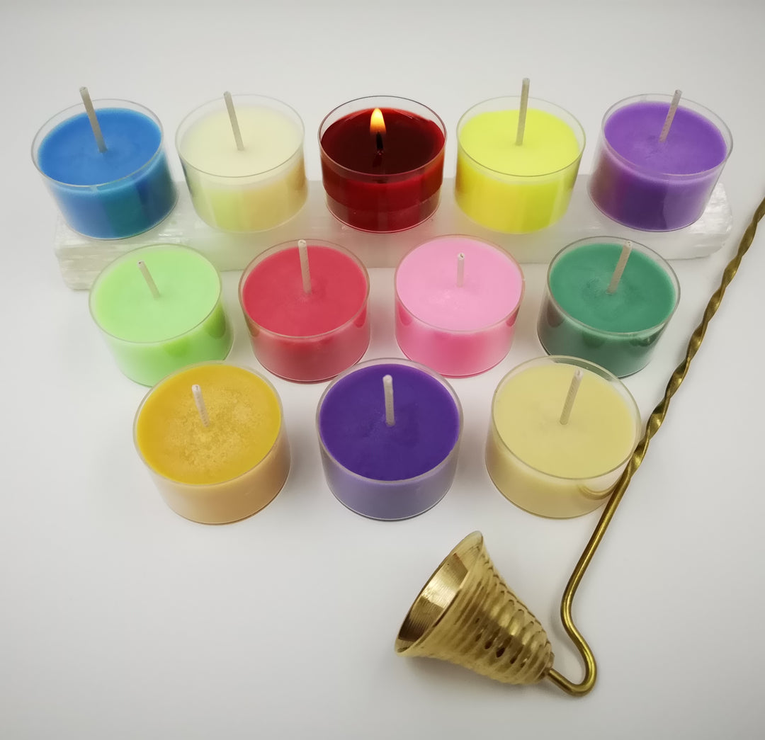 Soy tea light candles - set of 4