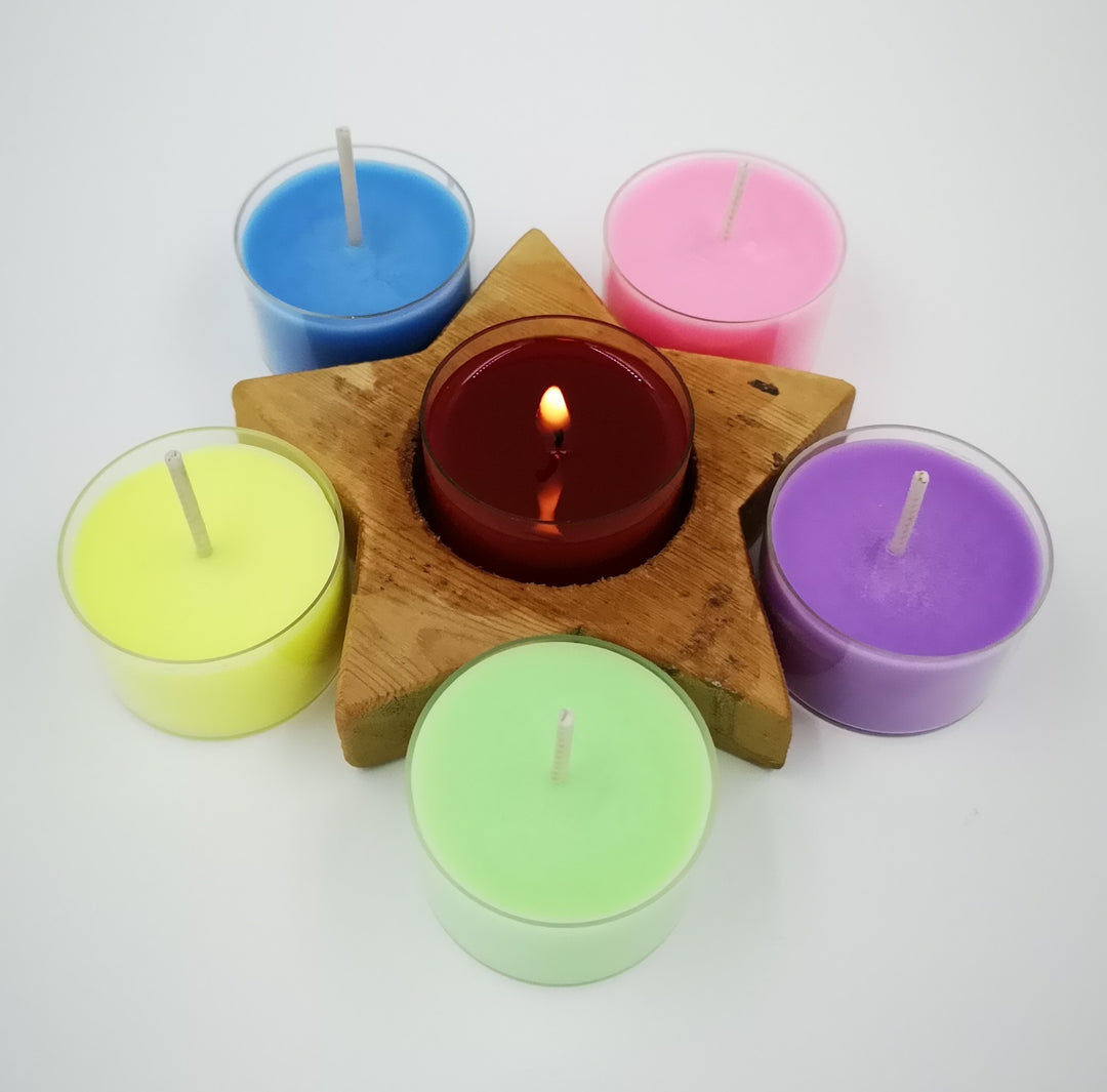 Soy tea light candles - set of 4