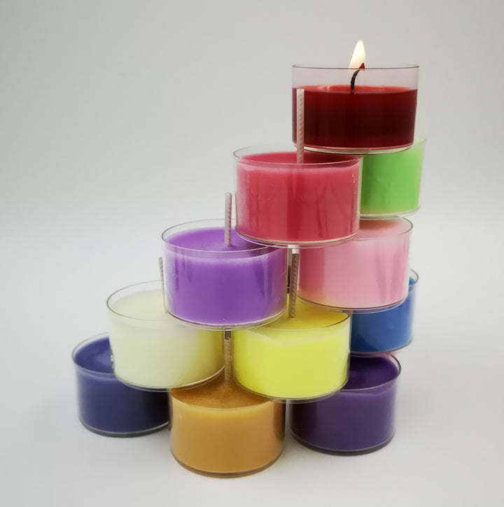 Soy tea light candles - set of 4