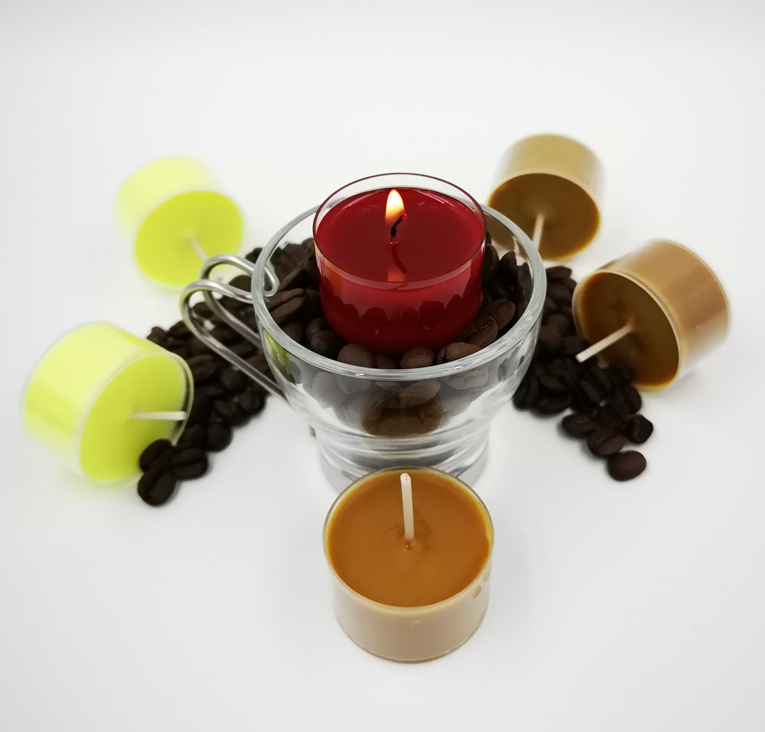 Soy tea light candles - set of 4