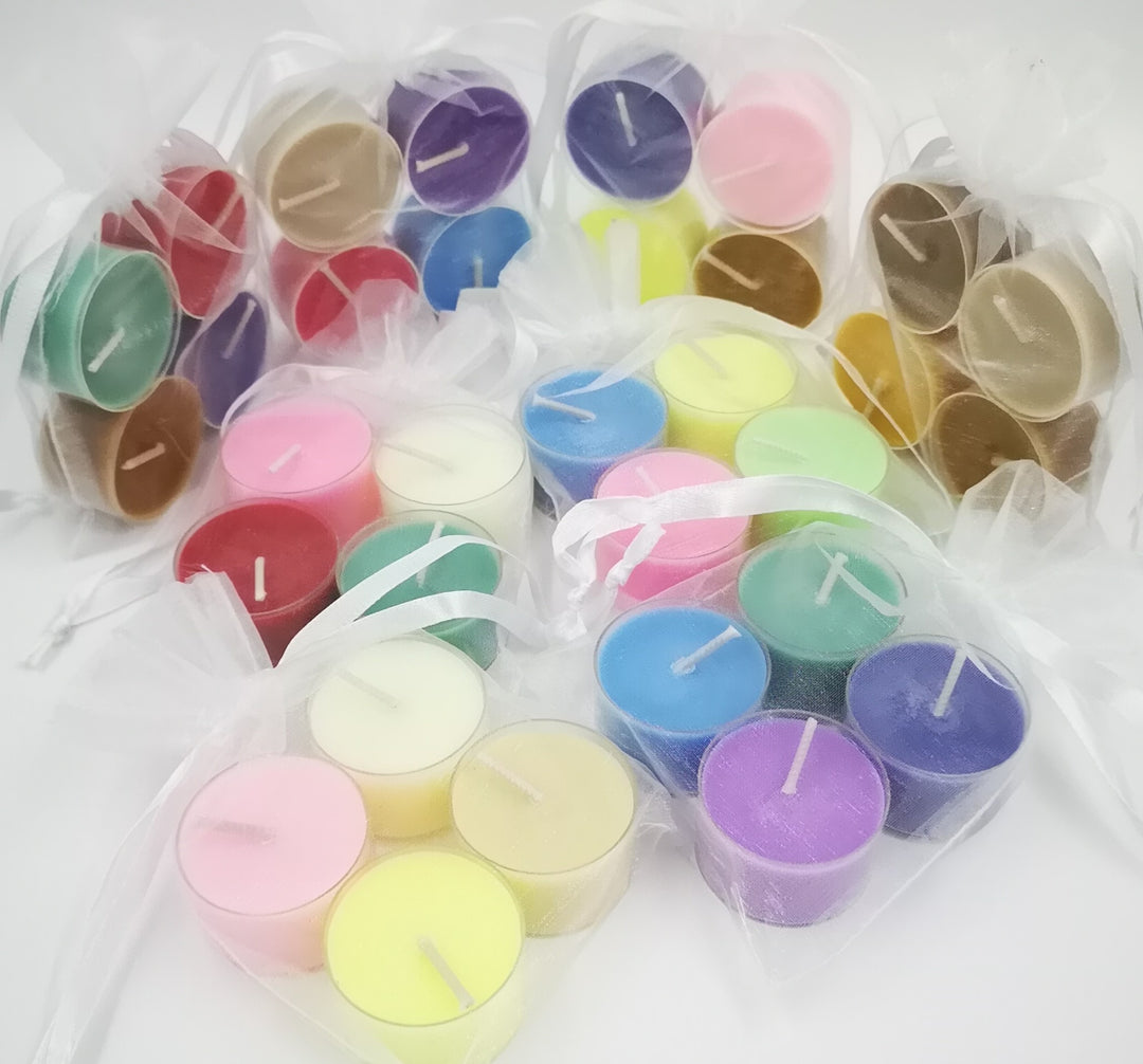 Soy tea light candles - set of 4
